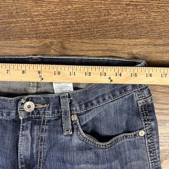Cinch Jeans Mens 32x38 Blue Ian MB53436 001 Bootcut Stretch Denim Western Cowboy - Picture 5 of 11